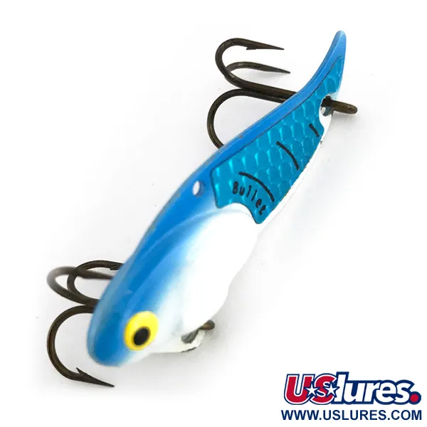Bullet Bait Bullet Blade Vibrationsbete, White / Blue, 10g, Zink, #7936