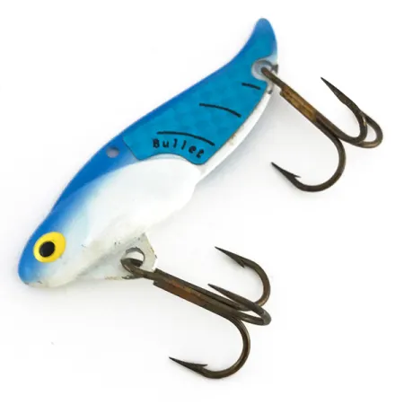 Bullet Bait Bullet Blade Vibrationsbete, White / Blue, 10g, Zink, #7936
