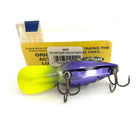Storm Wiggle Wart Wobbler, Lila / Fluo Gul, 11g, Rassel, #7944