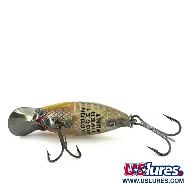 Heddon River Runt Midget Bete, Gul-Röd-Silver, 10g, Metalldivskiva, #7953