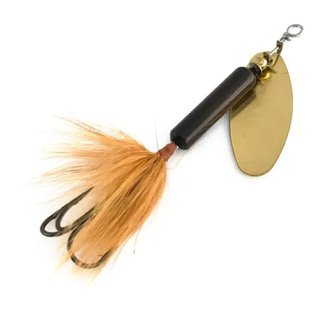Worden’s Original Rooster Tail Spinnare, Svart/Guld, 7g, Fjädrar, #7975