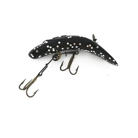 Yakima Bait FlatFish F7 Wobbler, Black / Glitter Silver, 3.6g, #7994