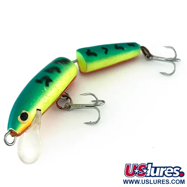 Rapala Jointed J-7 UV Ledat drag, Fire Tiger, 4g, UV-finish, #8011