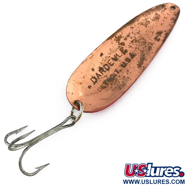 Eppinger Dardevle Skeddrag, Röd / Vit / Koppar, 28g, Klassisk, #8038