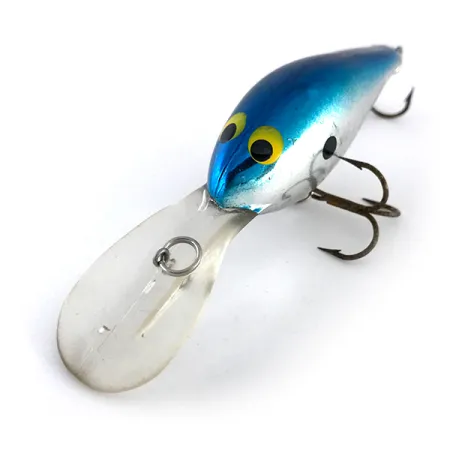 Norman DD 14 Crankbait, Mirror Silver / Ljusblå, 16g, Rassel, #8050