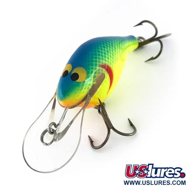Renegade Little Diver Crankbait, Chartreuse, 11g, Jelutong-trä, #8051