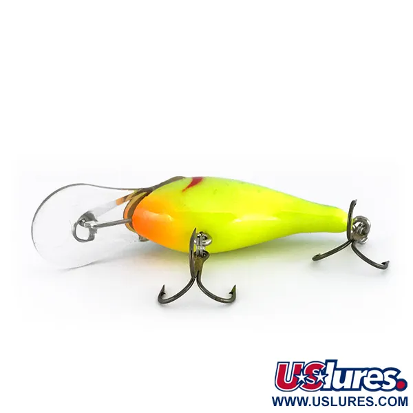 Renegade Little Diver Crankbait, Chartreuse, 11g, Jelutong-trä, #8051