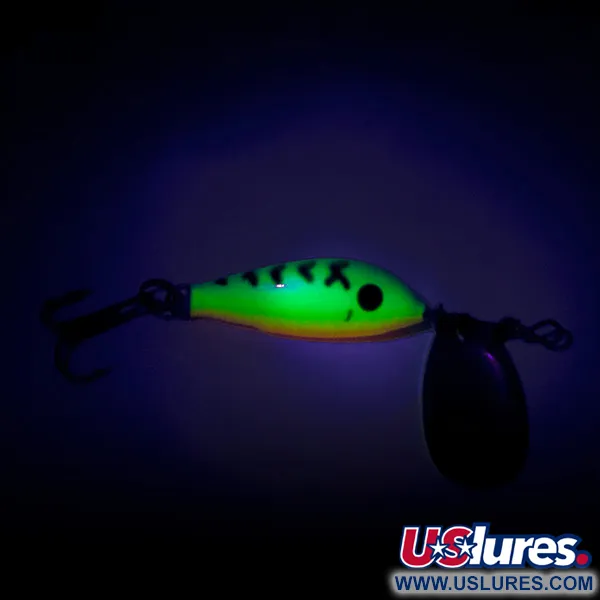 Blue Fox Vibrax Minnow Spin 1 UV Spinnare, Fire Tiger, 4g, UV, #8062