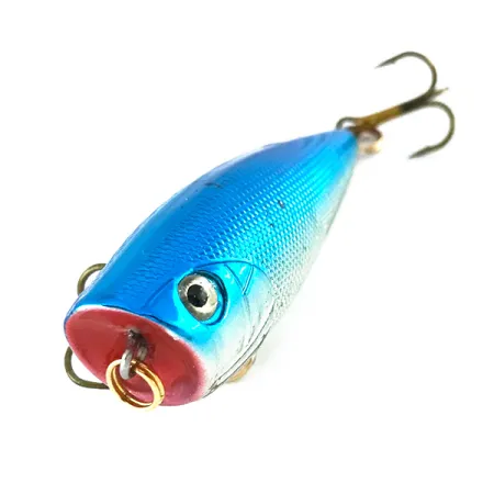 Bass Pro Shops XTS Speed Lures Popper, Silver/Blå, 7g, Topwater, #8082