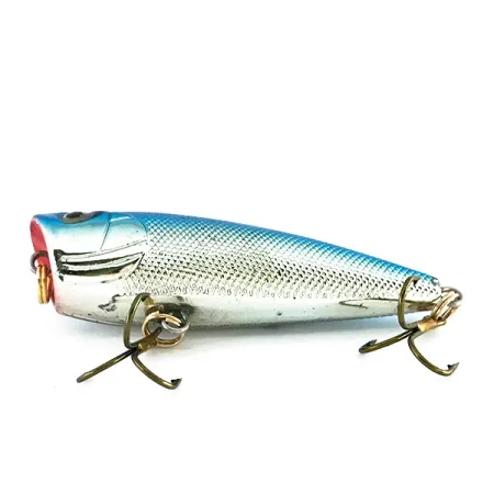 Bass Pro Shops XTS Speed Lures Popper, Silver/Blå, 7g, Topwater, #8082