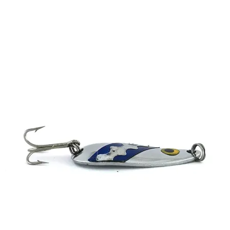 Moriyama Skeddrag, Nickel / Blå, 7g, Vågformat mönster, #8088