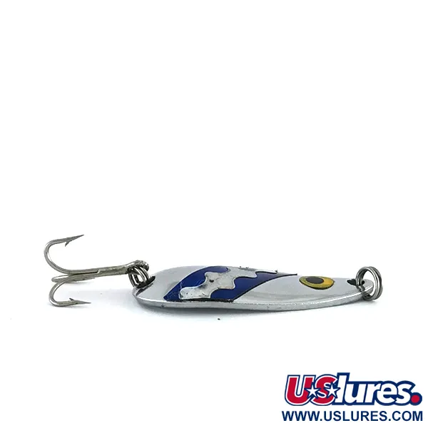 Moriyama Skeddrag, Nickel / Blå, 7g, Vågformat mönster, #8088