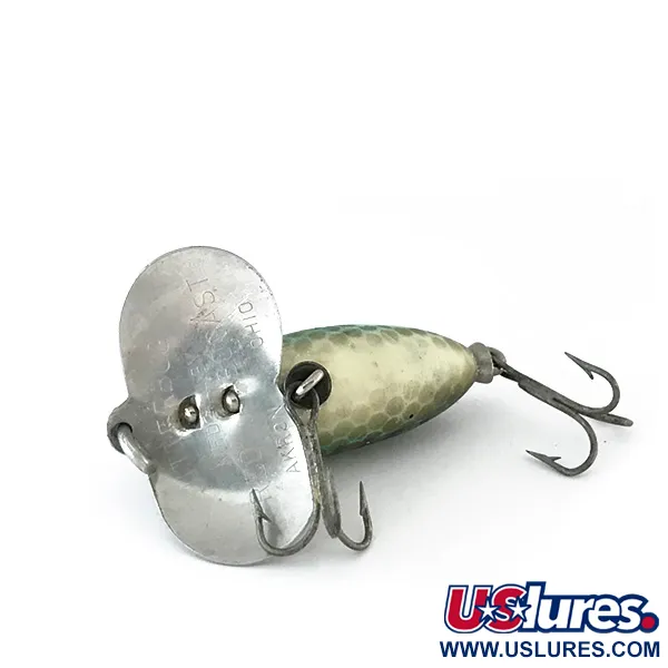 Fred Arbogast Jitterbug v Ytbete, Grön, 7g, Metallsked, #8102