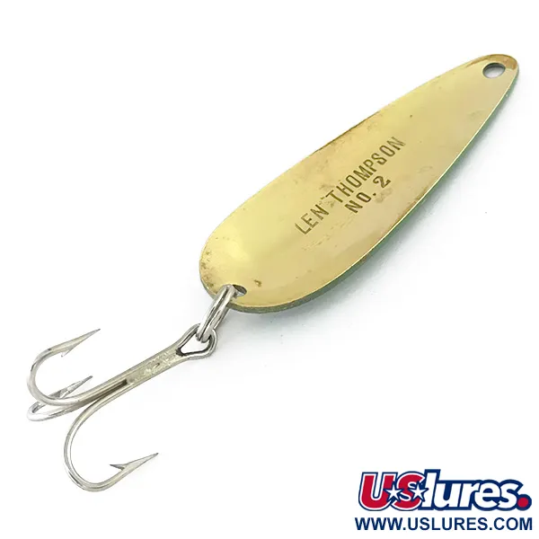 Len Thompson #2 Skeddrag, Grön / Mässing, 28g, Mässing, #8107