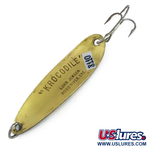 Luhr Jensen Krocodile Die #5 Skeddrag, Frog/Mässing, 28g, Mässing, #8110