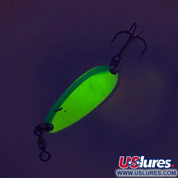 Luhr Jensen Krocodile UV Skeddrag, Gul/Grön, 9g, UV-beläggning, #8112