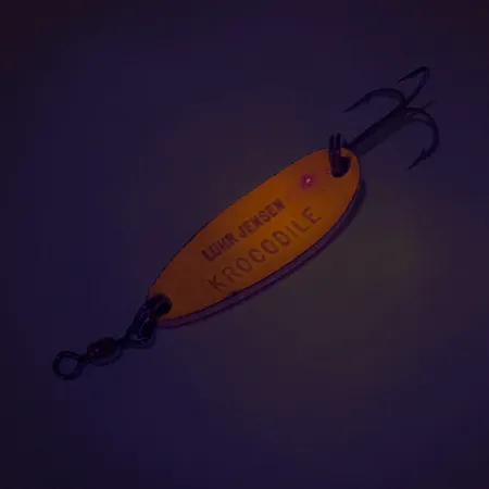 Luhr Jensen Krocodile UV Skeddrag, Red/Rainbow, 9g, UV-Finish, #8116