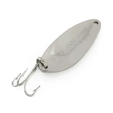 Eppinger Dardevle Devle Dog 5200 Skeddrag, Nickel, 7g, Vintage, #8150