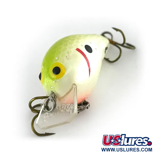 Bomber Square A Crankbait, Pearl Chartreuse, 7g, Grundgående, #8164