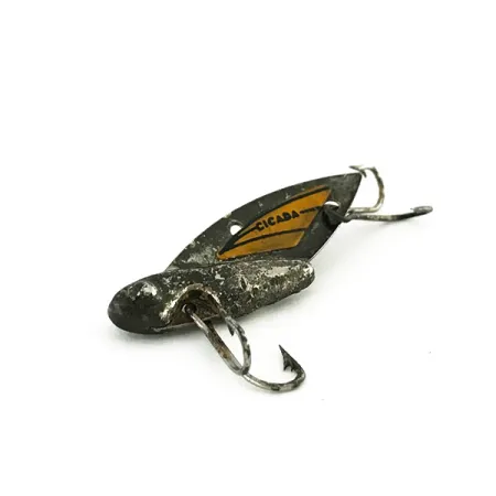 Reef Runner Cicada Blade Bait, Svart/Gul, 4.2g, Vintage, #8186