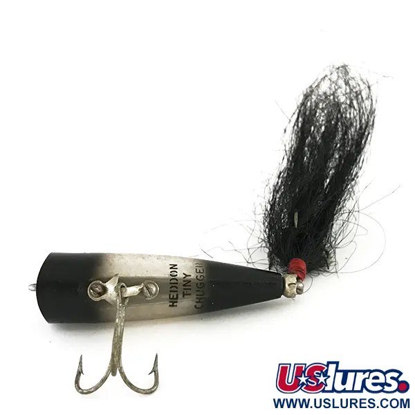 Heddon Tiny Chugger Popper, Svart / Regnbåge, 8.5g, #8210