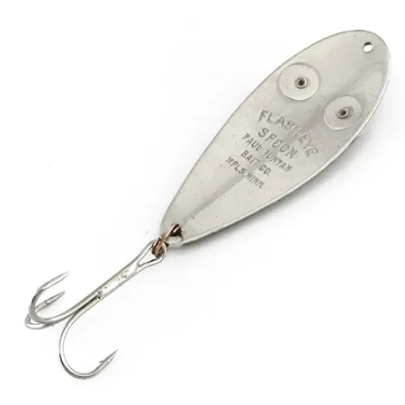 Paul Bunyan Flash eye spoon Skeddrag, Nickel/Röd, 17g, #8229