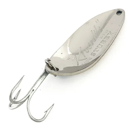 Luhr Jensen Krocodile Stubby Skeddrag, Nickel/Ljusblå, 14g, #8236