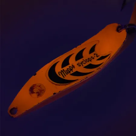 Mepps Syclops 2 UV Skeddrag, Orange / Svart, 17g, UV-finish, #8247