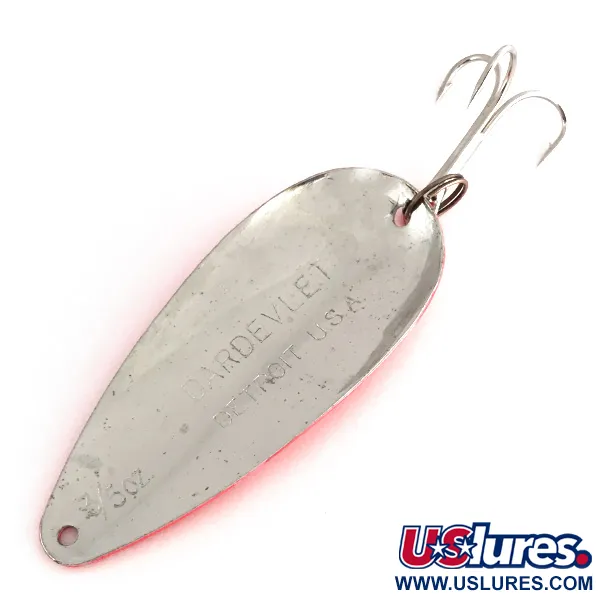 Dardevle Dardevlet UV Skeddrag, Röd/Nickel, 21g, UV-finish, #8248