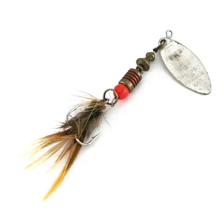 Mepps Aglia Long 1 Spinnare, Silver/Orange, 4.5g, UV-effekt, #8257