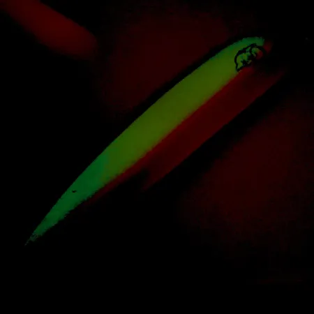 Dardevle Big Ed Flutter-Chuck 3700 Skeddrag, UV Glow, 25g, #8279