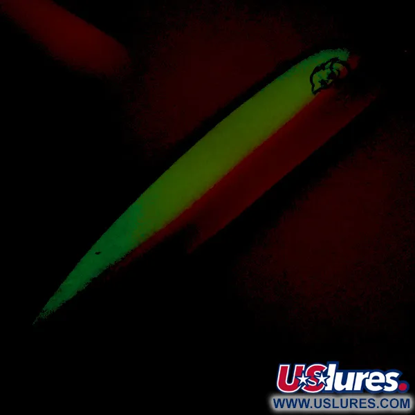 Dardevle Big Ed Flutter-Chuck 3700 Skeddrag, UV Glow, 25g, #8279