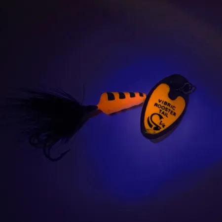 Yakima Bait Vibric Rooster Tail UV Spinnare, UV Orange Tiger, 7g, #8291