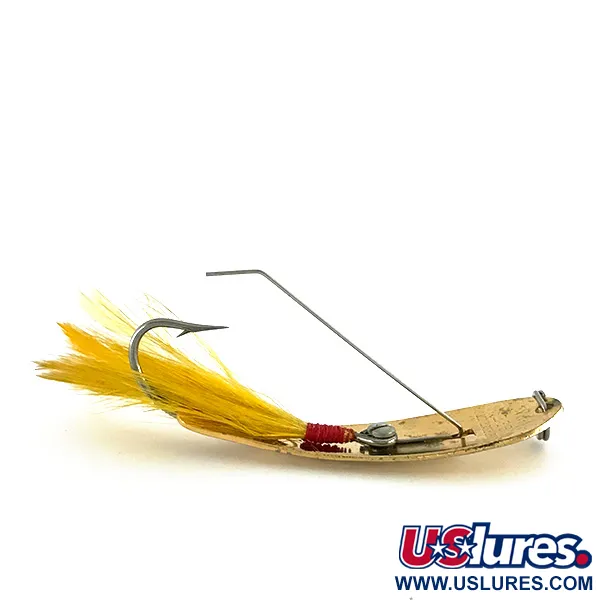 Hopkins Weedless 238 Hammered Spoon Skeddrag, Guld, 7g, Vasskyddad, #8331