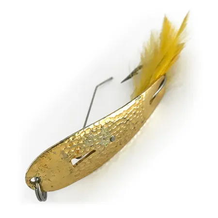 Hopkins Weedless 238 Hammered Spoon Skeddrag, Guld, 7g, Vasskyddad, #8331