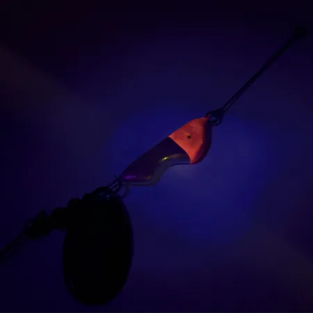 Erie Dearie Walleye Killer UV Spinnare, Nickel / Röd, 14g, UV, #8344