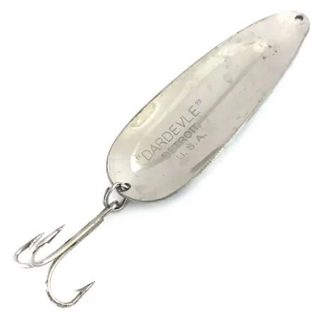 Eppinger Dardevle Skeddrag, Nickel / Ljusblå, 28g, Vintage, #8410