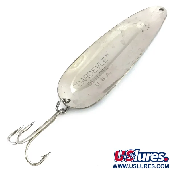 Eppinger Dardevle Skeddrag, Nickel / Ljusblå, 28g, Vintage, #8410