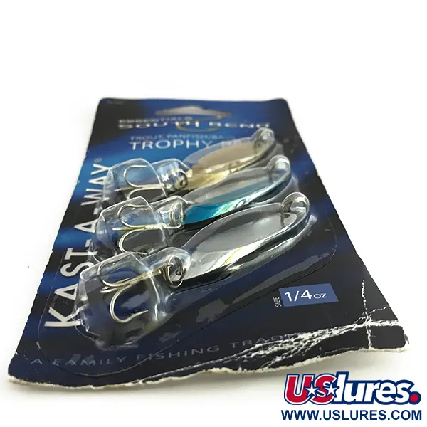 South Bend Essentials Kast-A-Way Skeddrag, Guld/Nickel/Blå, 7g, #8451