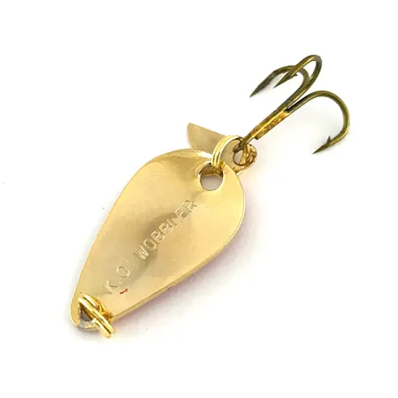 Acme K.O. Wobbler Skeddrag, Guld/Röd, 3,5g, Sonic Flipper Tail, #8460