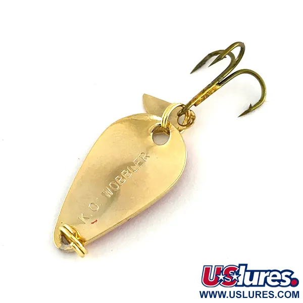 Acme K.O. Wobbler Skeddrag, Guld/Röd, 3,5g, Sonic Flipper Tail, #8460