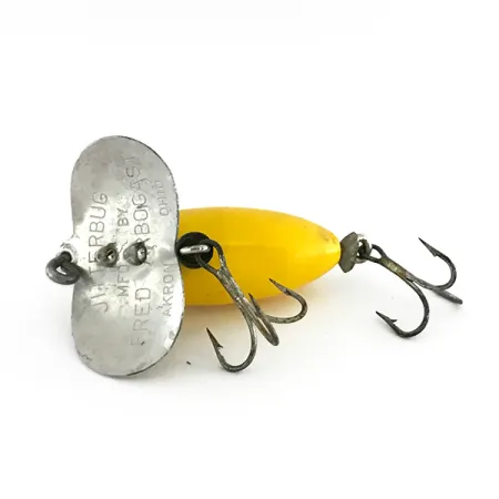 Fred Arbogast Jitterbug Ytbete, Gul, 7g, Metallsked, #8477