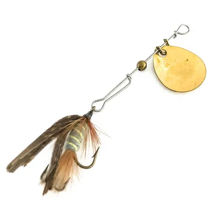 Jerry's Flies #707 Brown Hackle Spinnare, Guld, 1.4g, USA, #8485