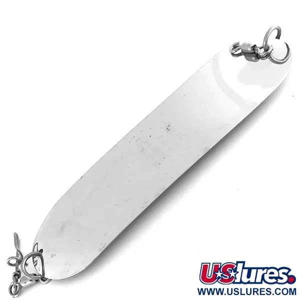 Luhr Jensen Dodger Locksked, Nickel / Grön, 40g, Trolling, #8491