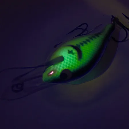 Renegade Little Diver Crankbait, Grön, 11g, UV-reaktiv, #8498