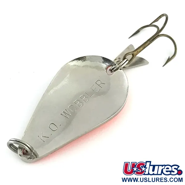 Acme K.O. Wobbler Skeddrag, Silver/Orange, 14g, Lockbricka, #8507