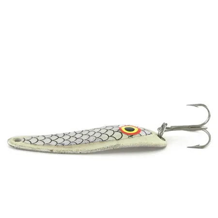 Wolverine tackle Cobra Glow Skeddrag, Vit / Nickel, 14g, Glow, #8513