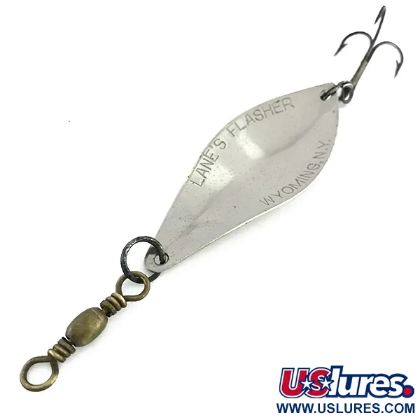 Lanes Tackle & Bait Lane's Flasher Skeddrag, Nickel, 14g, Vintage #8518