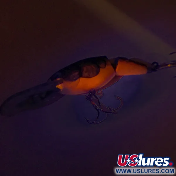 Rapala Shad Rap Jointed RS 05 Wobbler, Orange, 8g, UV-reaktiv, #8526