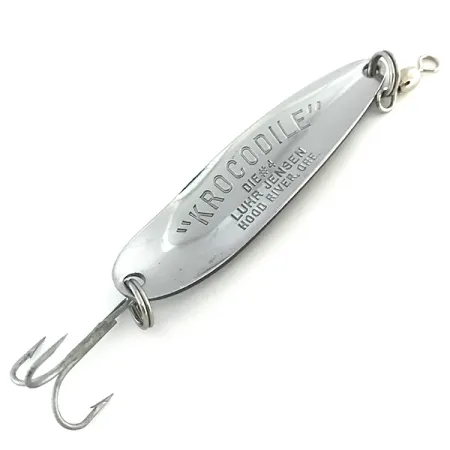 Luhr Jensen Krocodile Die #4 Skeddrag, Nickel / Blå, 14g, Kastvänlig, #8532